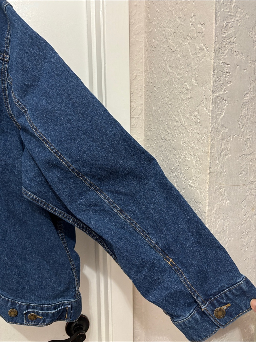 NWOT Woman Within Dark Blue Denim Jacket with Button Front 4X - Picture 4 of 14
